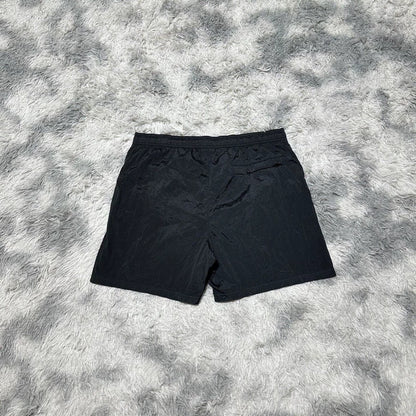 Stone Island Metal Nylon Logo Shorts Black-yf