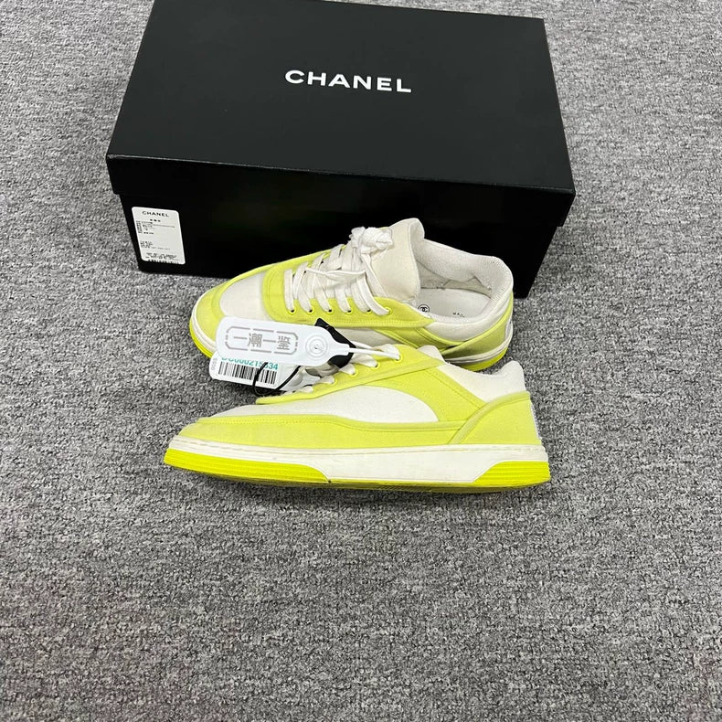 Chanel Yellow Casual Sneakers