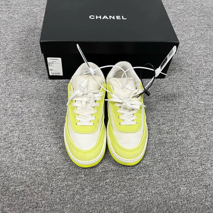 Chanel Yellow Casual Sneakers