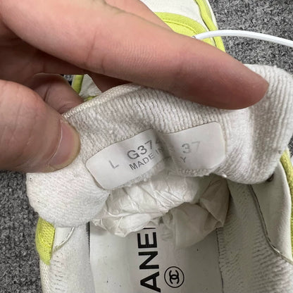 Chanel Yellow Casual Sneakers