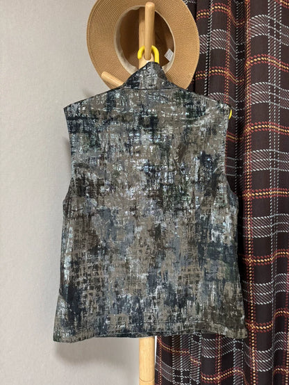 Hermes Camo Pattern Sleeveless Vest
