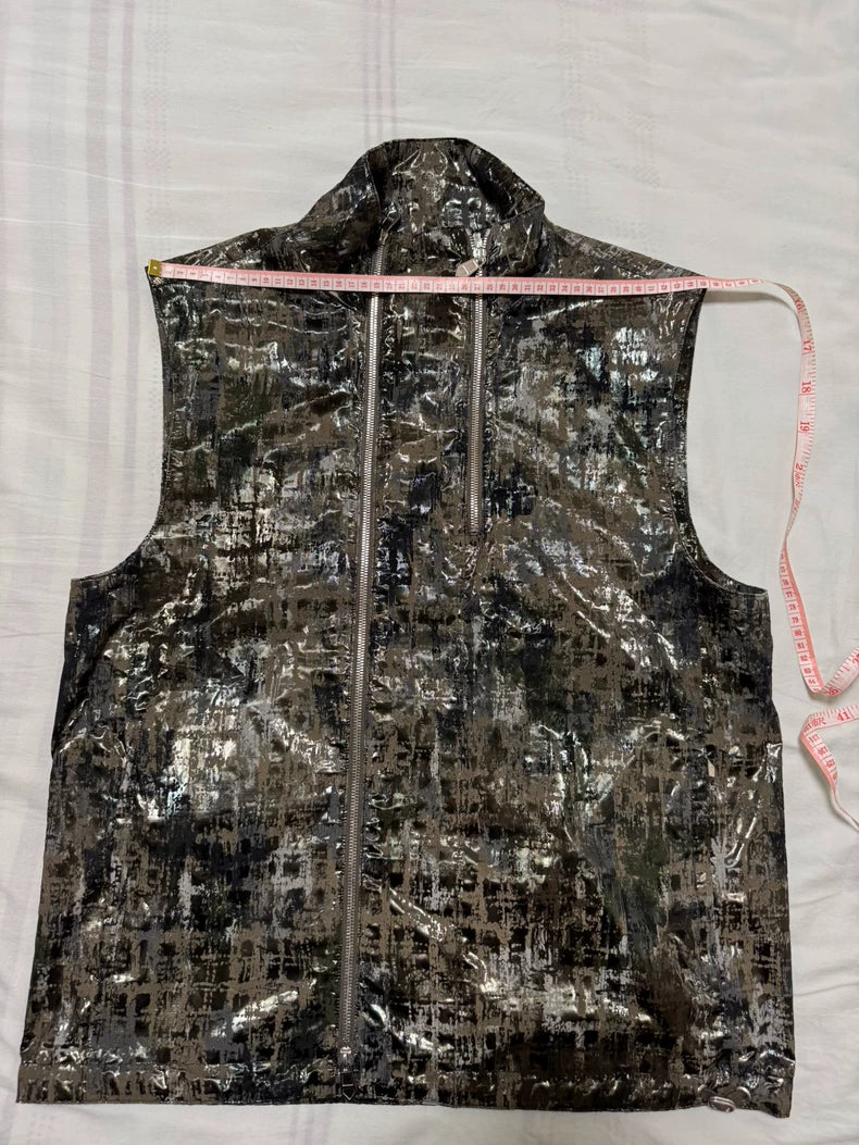 Hermes Camo Pattern Sleeveless Vest