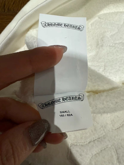 White Chrome Hearts Sweatshirt in Size S