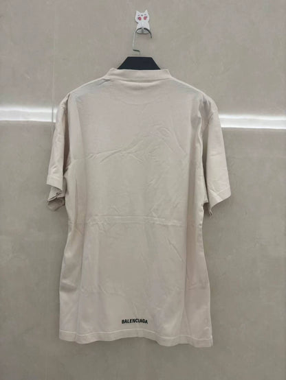 Balenciaga Back Letter Short Sleeve T-shirt-yf