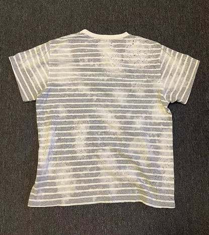 AMIRI Distressed Striped Oversized T-Shirt-yf