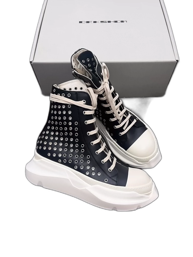 Rick Owens High Top Sneakers with Studs-yf