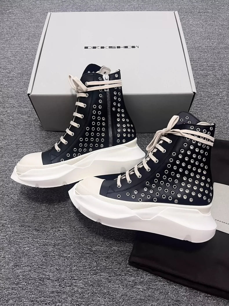 Rick Owens High Top Sneakers with Studs-yf