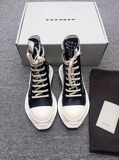 Rick Owens High Top Sneakers with Studs-yf