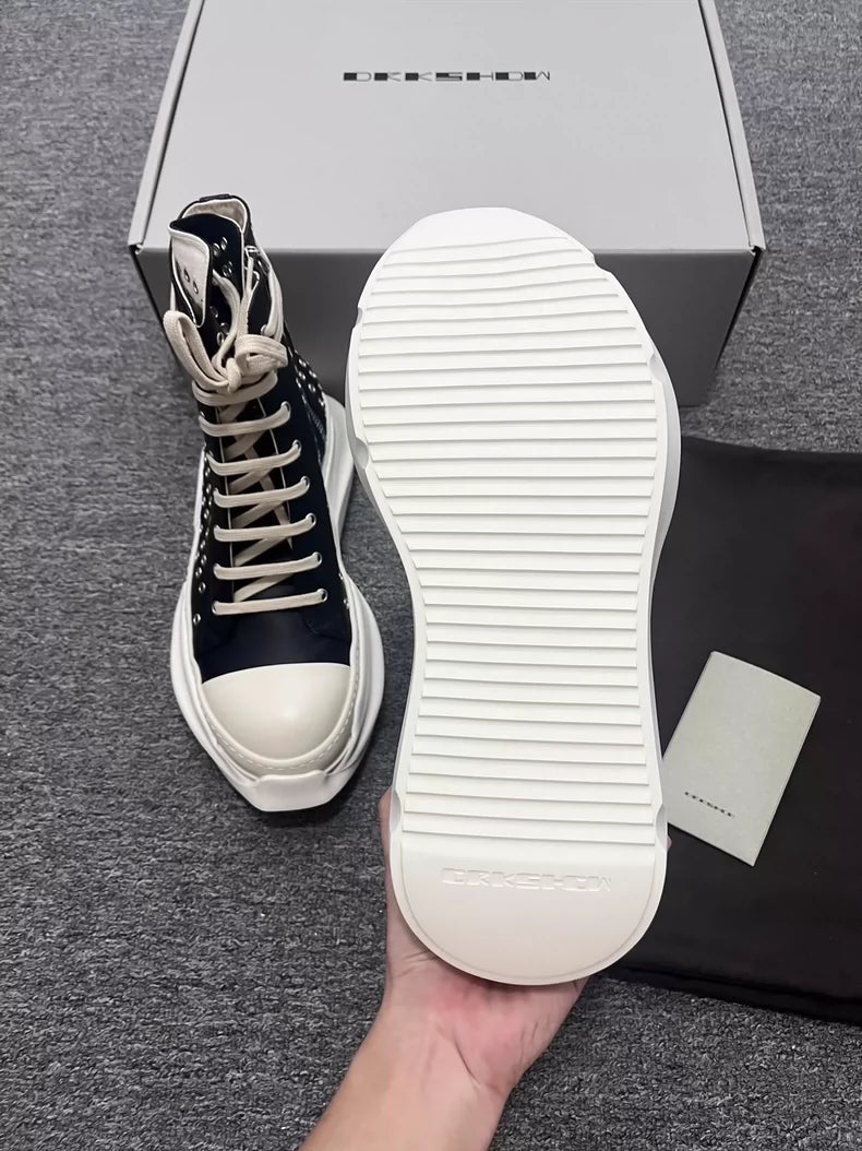 Rick Owens High Top Sneakers with Studs-yf