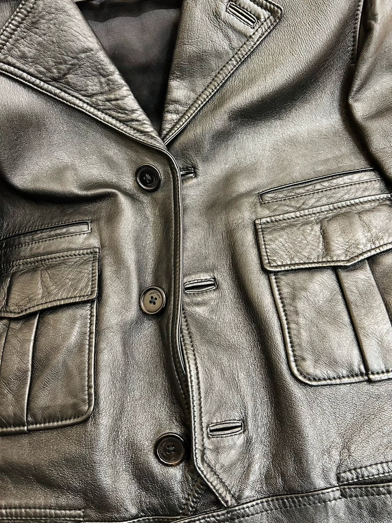 Classic Saint Laurent Leather Jacket for Sale
