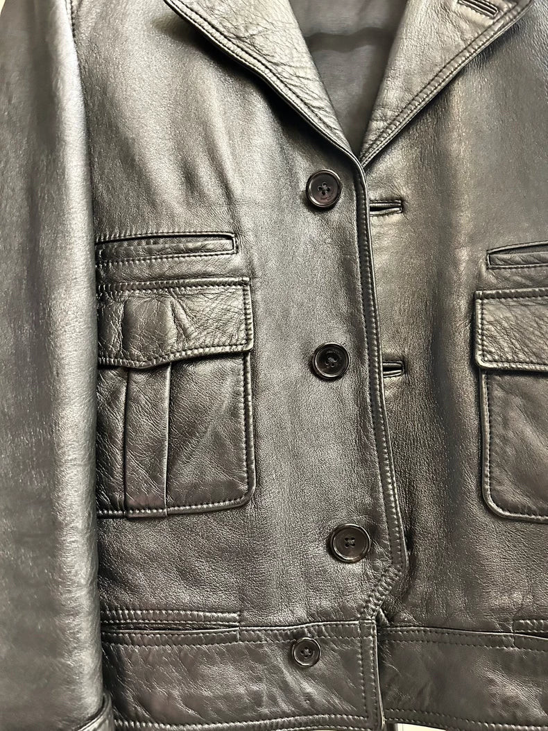 Classic Saint Laurent Leather Jacket for Sale