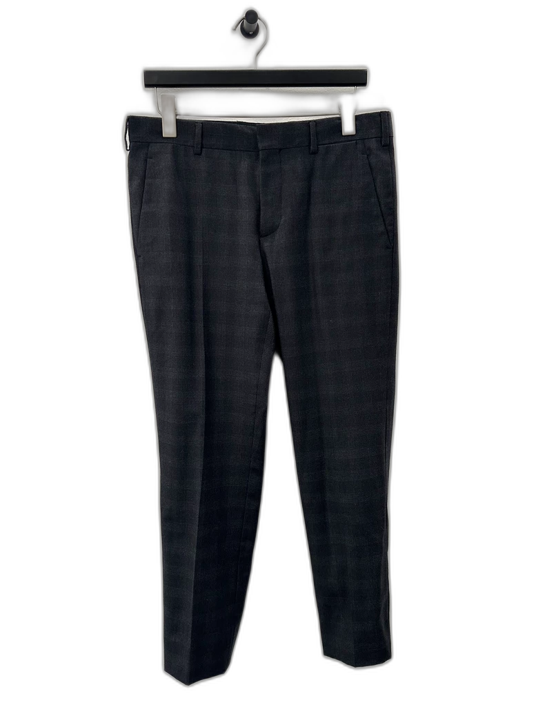 Classic Dark Grey Wool Pants by Prada