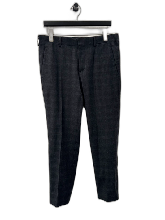 Classic Dark Grey Wool Pants by Prada