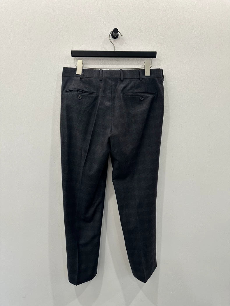 Classic Dark Grey Wool Pants by Prada