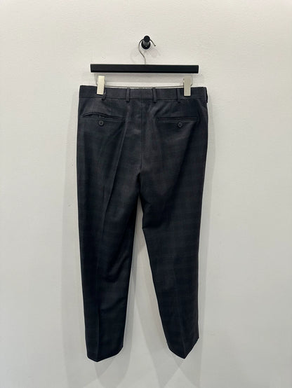 Classic Dark Grey Wool Pants by Prada
