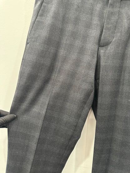Classic Dark Grey Wool Pants by Prada