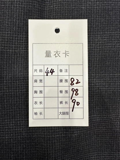 Classic Dark Grey Wool Pants by Prada