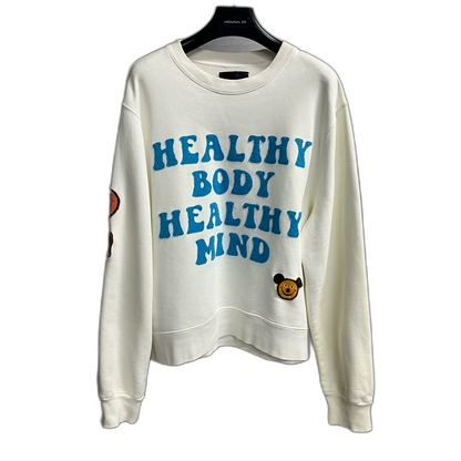 Amiri White Graphic Logo Sweatshirt