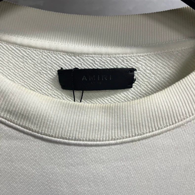 Amiri White Graphic Logo Sweatshirt