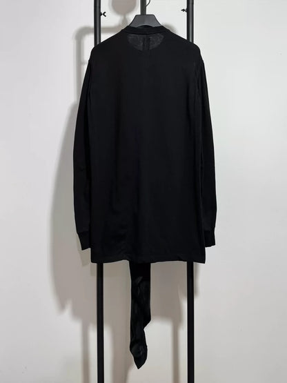 Rick Owens Long Sleeve T-Shirt in Black