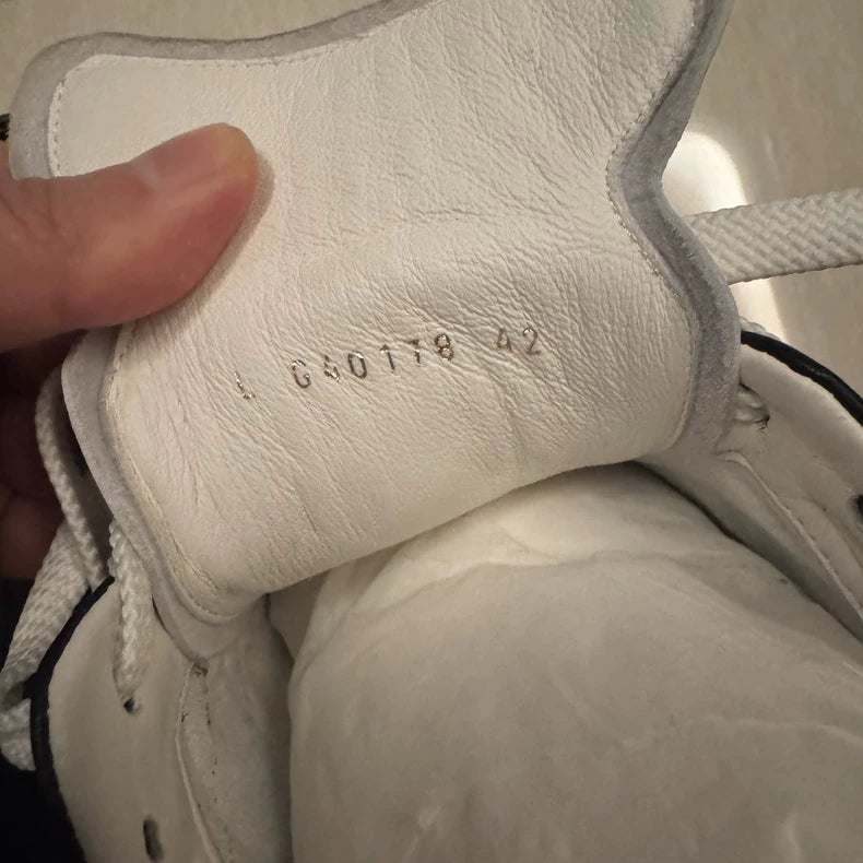 Chanel Black and White Suede Sneakers