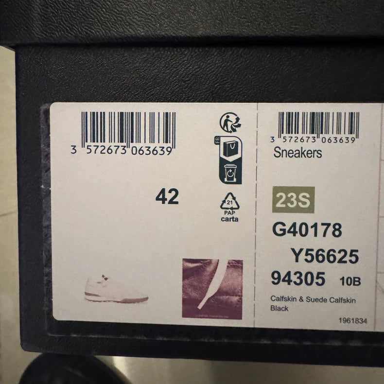 Chanel Black and White Suede Sneakers