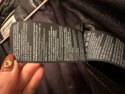 Saint Laurent Leather Coat for Sale