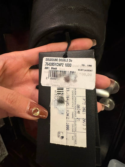 Saint Laurent Leather Coat for Sale