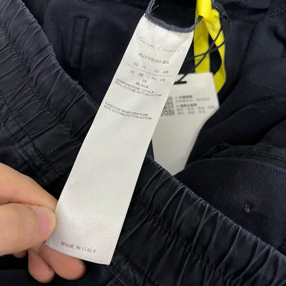 Rick Owens Black Pocket Drawstring Cargo Pants