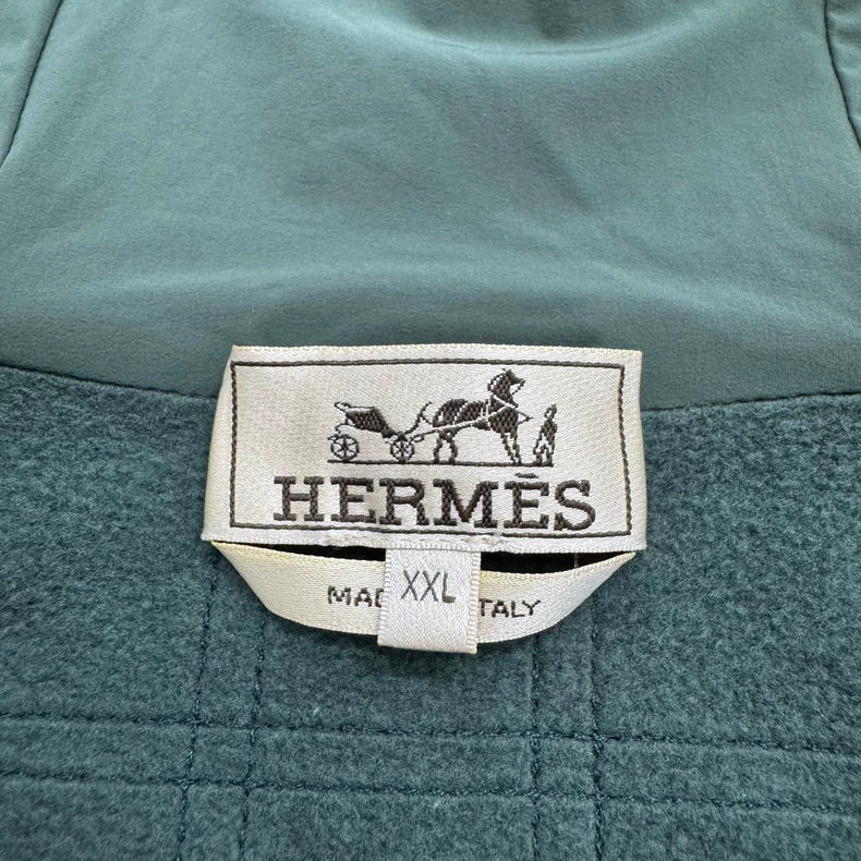 Hermes Nylon Paneled Hooded Sweatshirt-yf