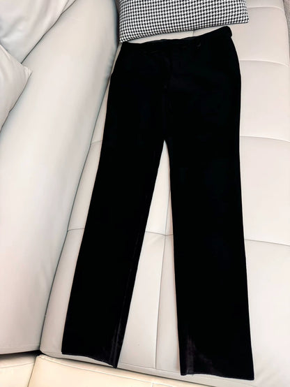 Saint Laurent 18AW Velvet Formal Trousers-yf