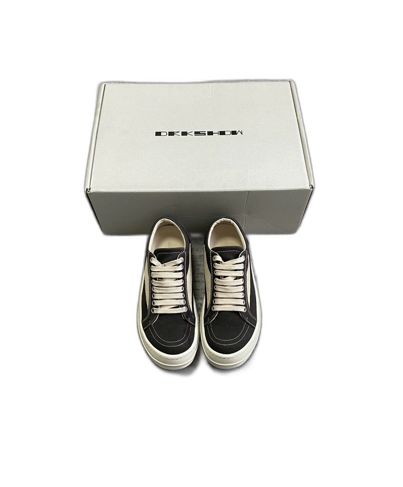 Rick Owens Black and White Sneakers-zp
