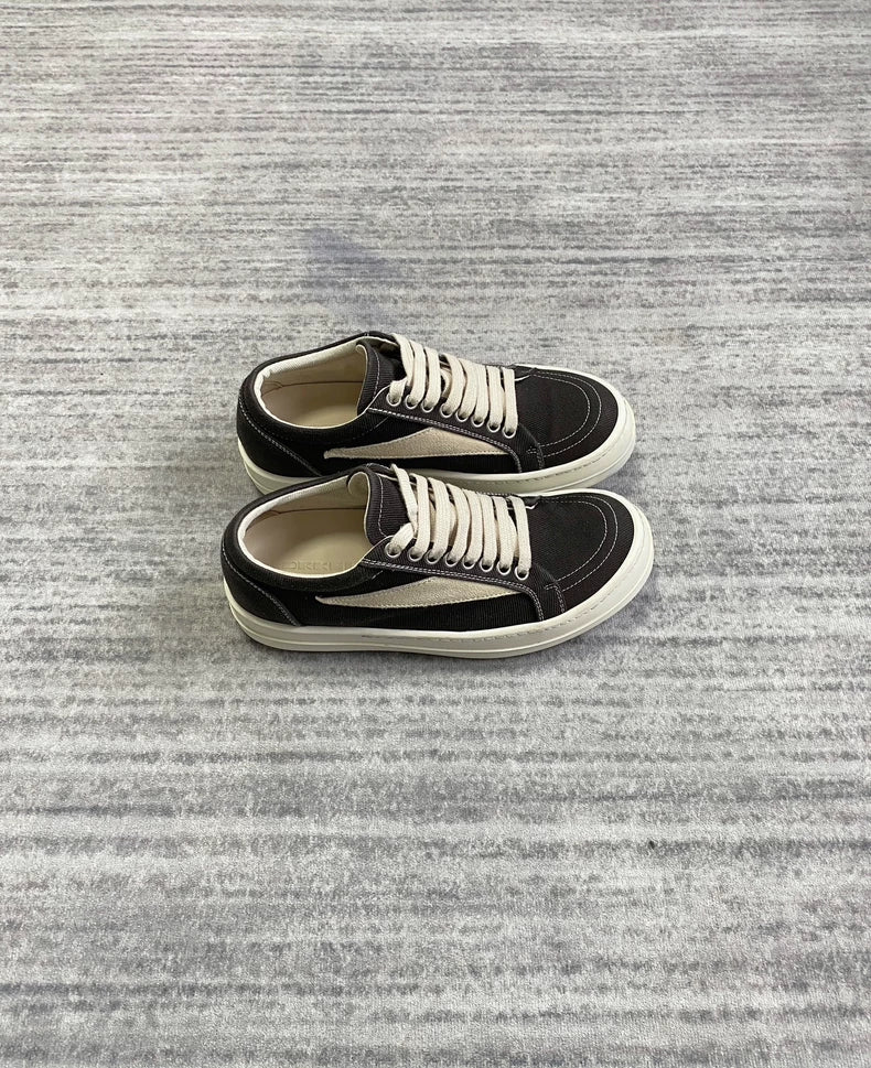 Rick Owens Black and White Sneakers-zp