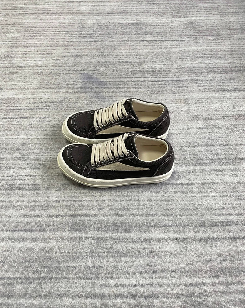 Rick Owens Black and White Sneakers-zp