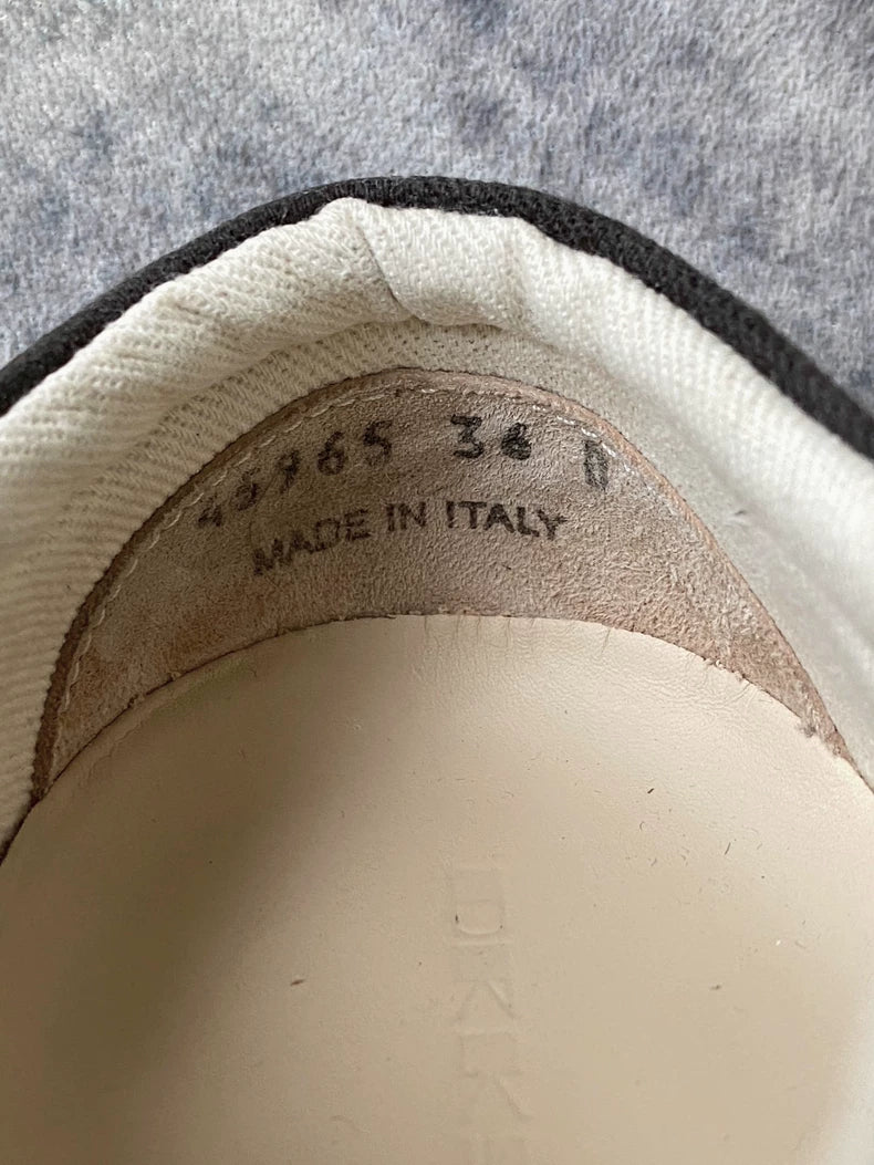 Rick Owens Black and White Sneakers-zp