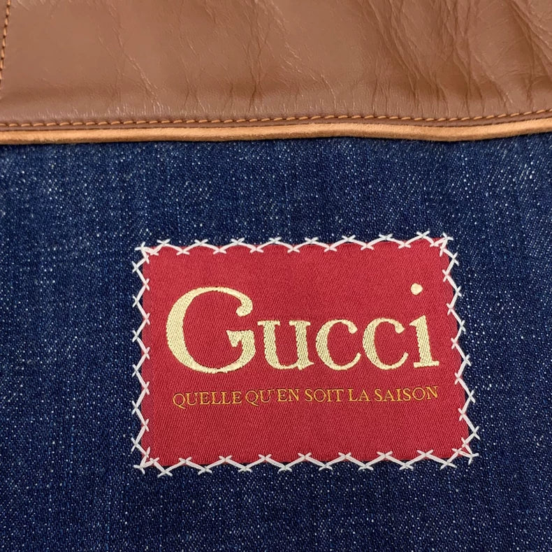 Gucci Blue Logo Jacquard Long Sleeve Jacket