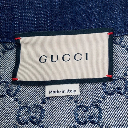 Gucci Blue Logo Jacquard Long Sleeve Jacket