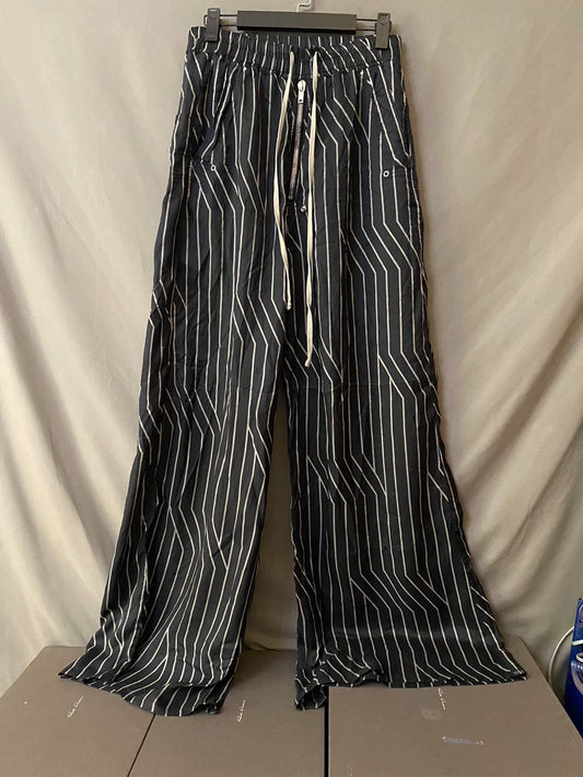 Rick Owens 23ss Striped Wide-Leg Pants-yf