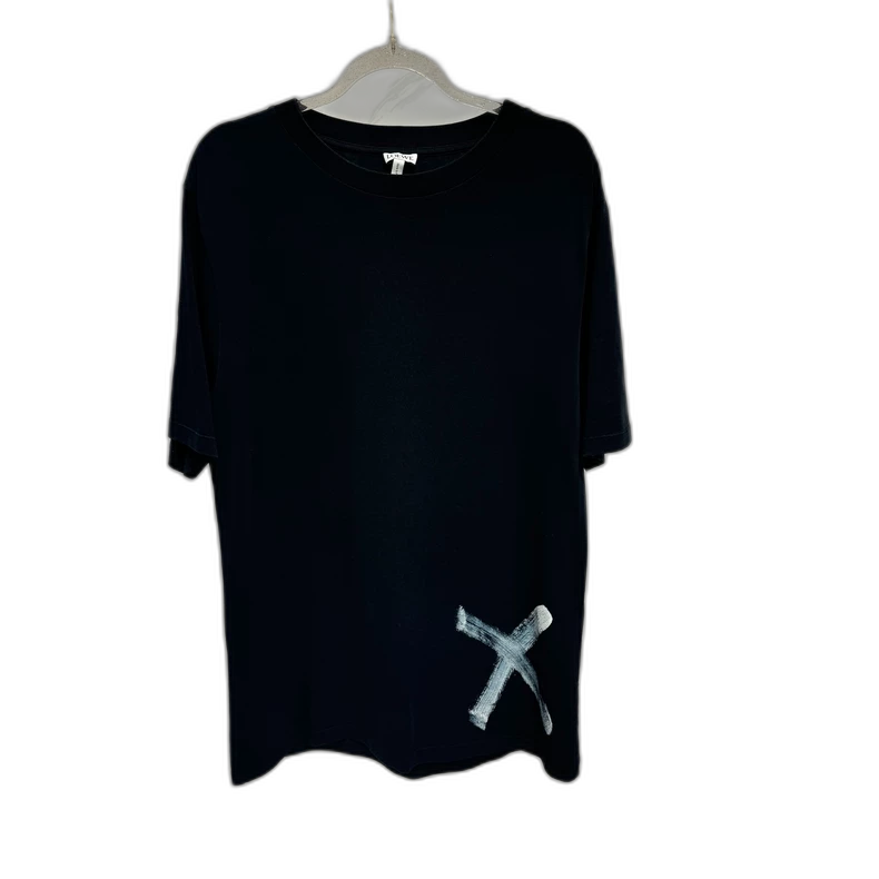 LOEWE Black Pigeon Print Short Sleeve Tee