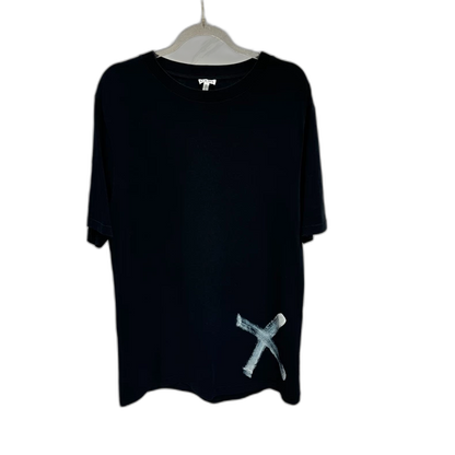 LOEWE Black Pigeon Print Short Sleeve Tee