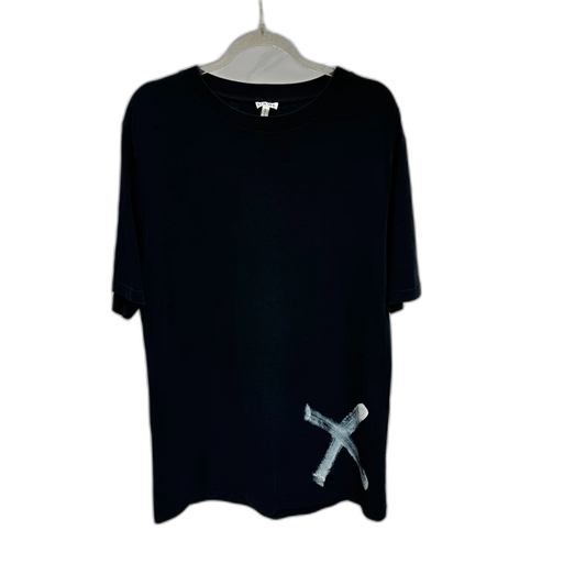 LOEWE Black Pigeon Print Short Sleeve Tee