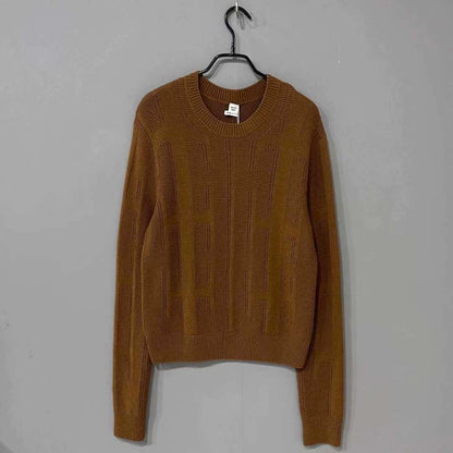 Brown Wool Sweater by Hermes