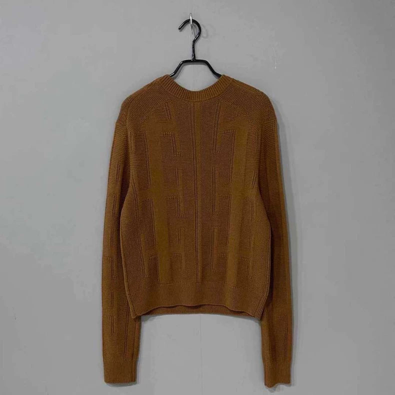 Brown Wool Sweater by Hermes