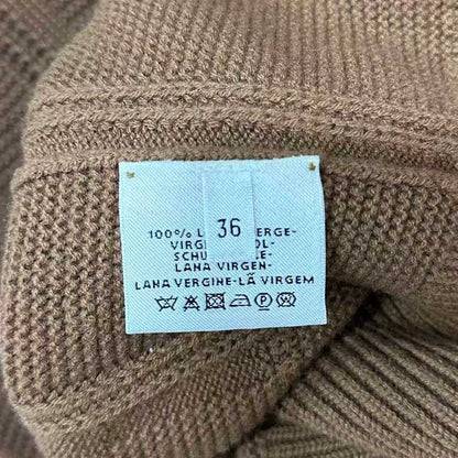 Brown Wool Sweater by Hermes