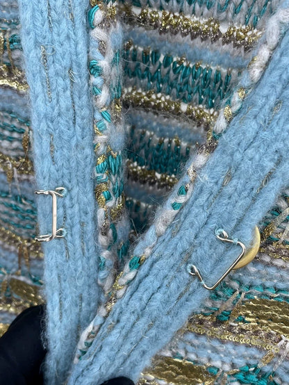 Chanel Peacock Vest with Gold Embroidery