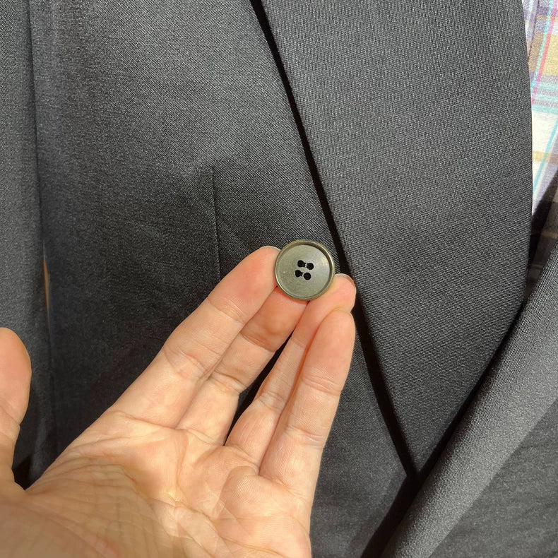 Vintage Double-Breasted Wool Blazer Jacket