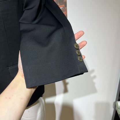 Vintage Double-Breasted Wool Blazer Jacket