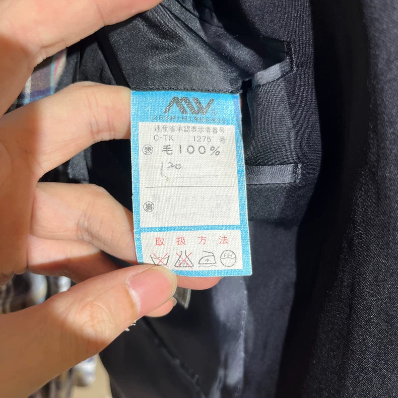 Vintage Double-Breasted Wool Blazer Jacket