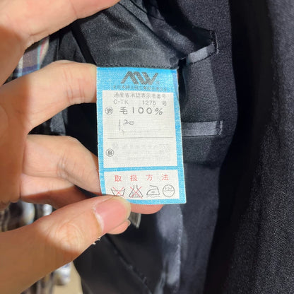 Vintage Double-Breasted Wool Blazer Jacket