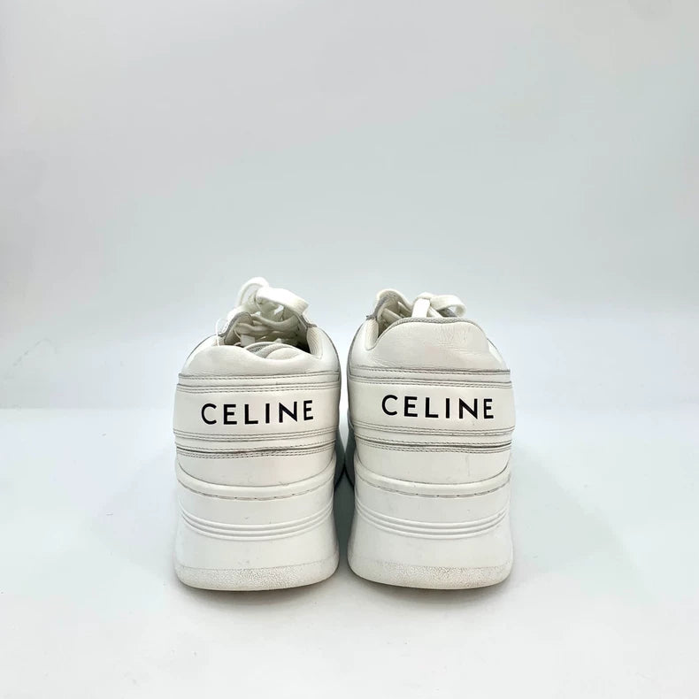 Celine White Thick Sole Casual Sneakers